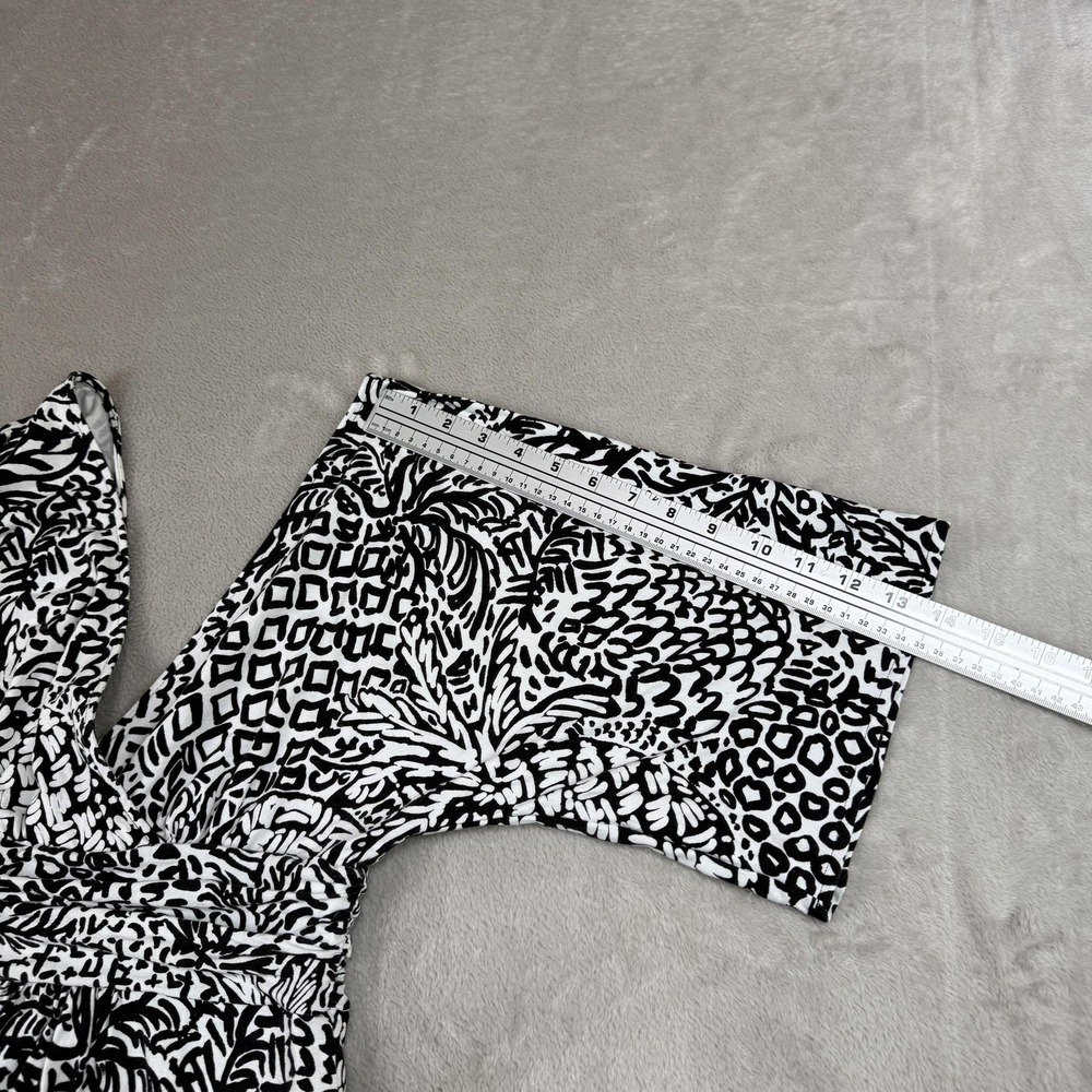 Lilly Pulitzer Parigi Maxi Dress Women S Onyx Home Slice Black White Jersey Boho - Picture 10 of 11